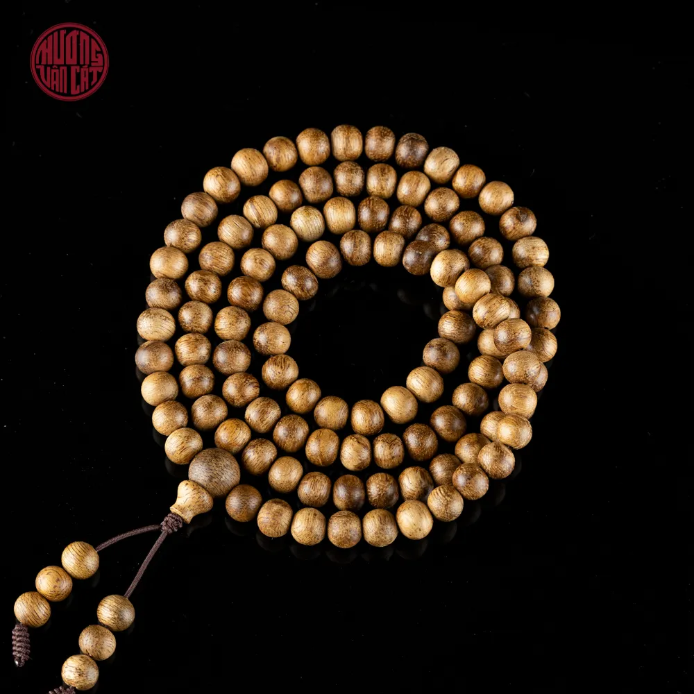 Vòng tay Trầm hương 108 hạt 6 li banh Indo ( phổ thông ) 