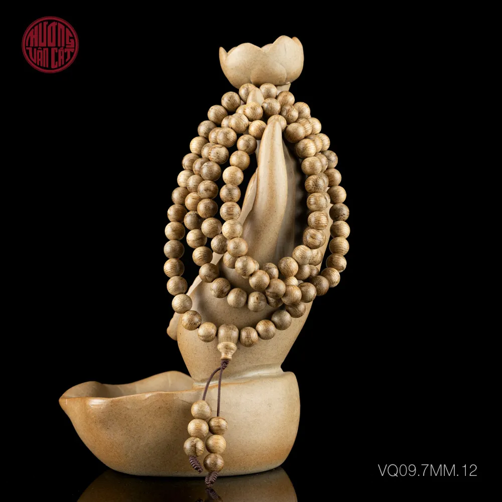 Vòng tay Trầm hương 108 hạt 7 li già sớ. 