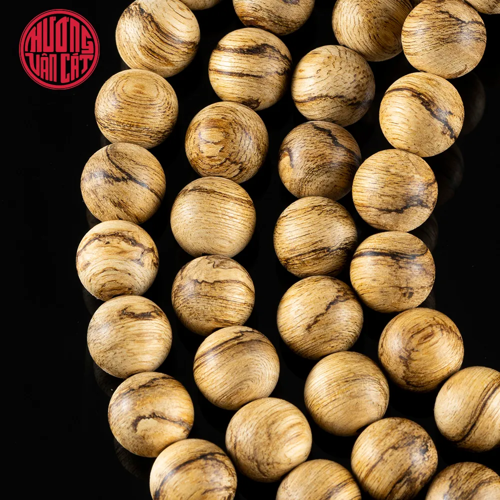 Vòng tay Trầm hương 108 hạt 8 li banh quầng Malay. 